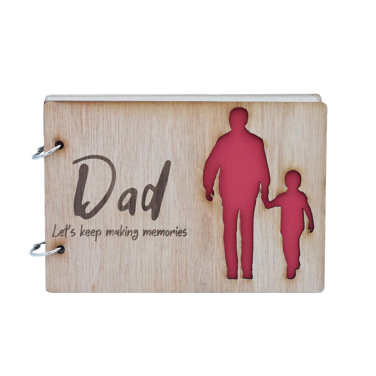 Dad and Son Scrapbook - Dad Let's Keep Making Memories. Fathers Day, Birthdays, Christmas