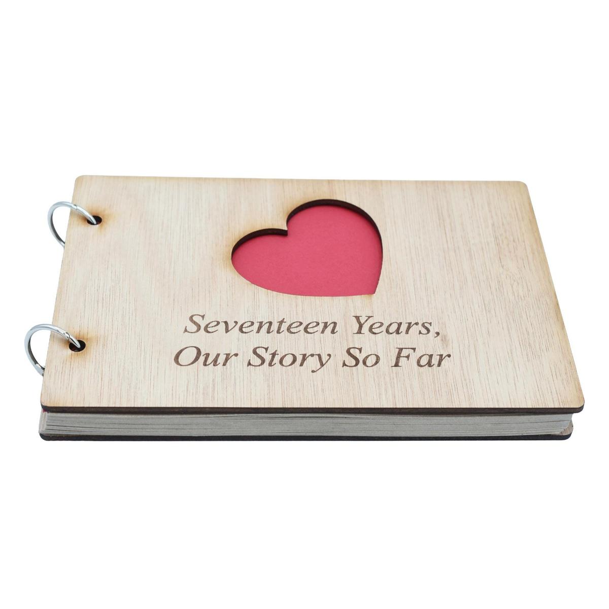 17 Years Our Story So Far - Scrapbook, Photo album or Notebook Idea For 17th Anniversary