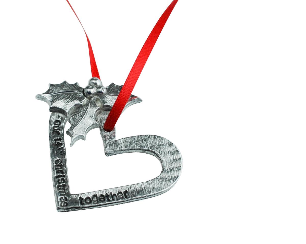 14th Anniversary Christmas Tree Ornament - Reads Our 14th Christmas Together