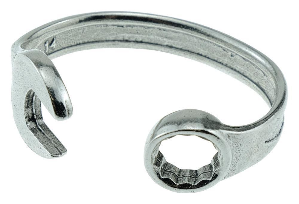 14 Year Anniversary Established 2012 Spanner Wrench Bangle Bracelet - Stamped with EST 2012