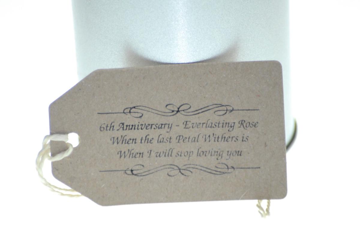 6th Anniversary Casted Metal Rose – Everlasting Love Gift