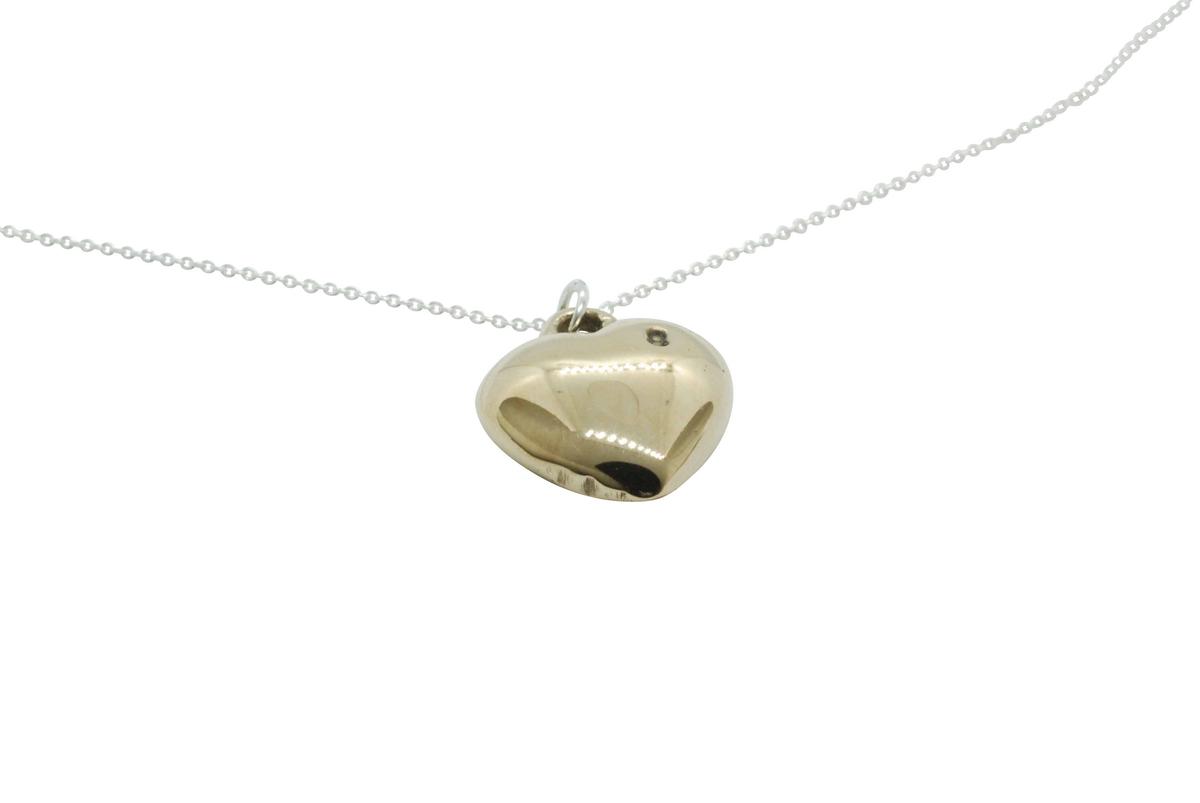 Solid Bronze Polished Heart Pendant - Stamped with 8