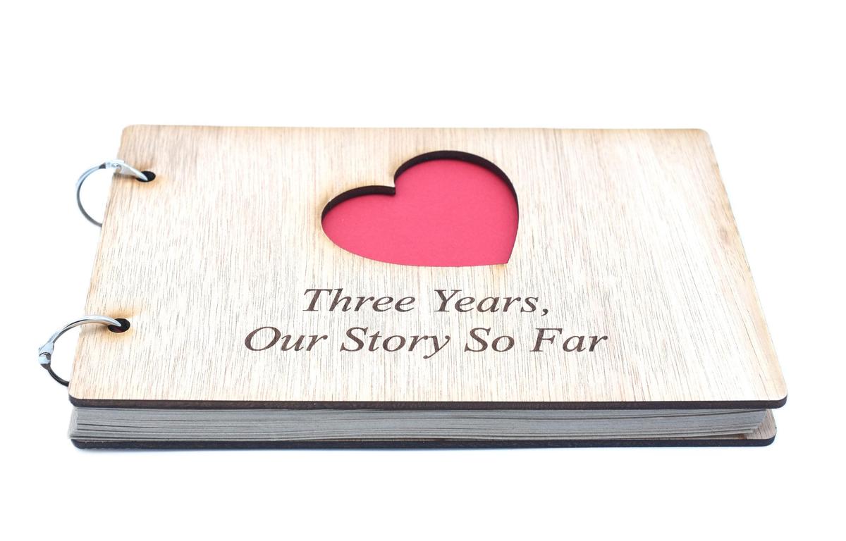 3 Years Our Story So Far - Scrapbook, Photo album or Notebook Idea For 3rd Anniversary