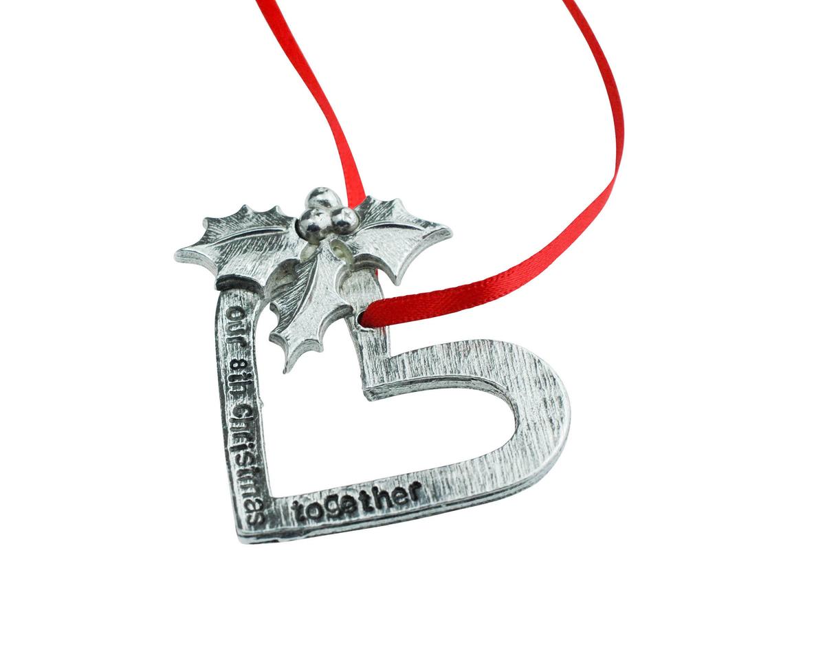 8th Anniversary Christmas Tree Ornament - Reads Our 8th Christmas Together