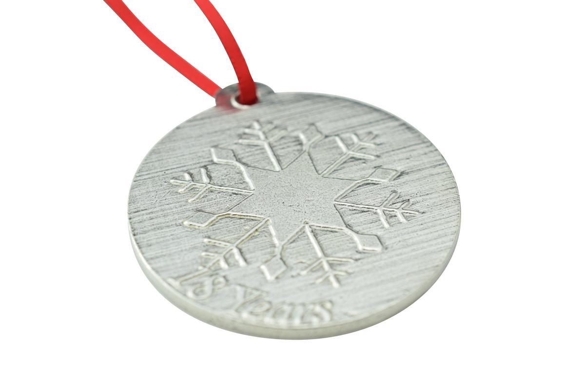 18 Year Anniversary - Metal Christmas Snowflake Metal Decoration