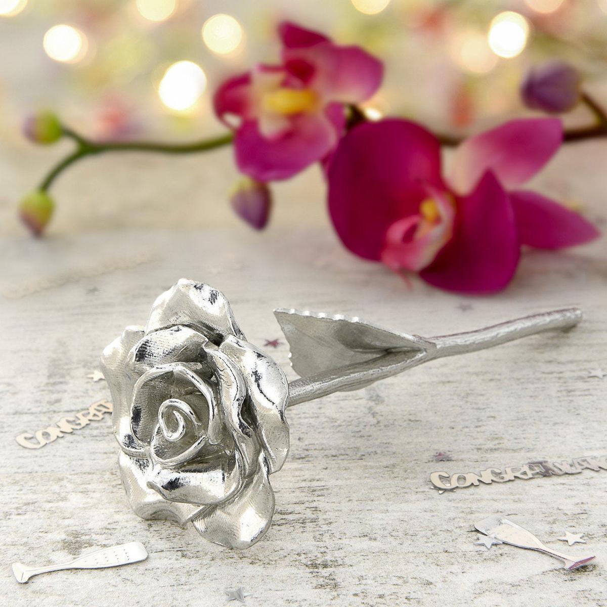 50th Birthday  Rose - 50th Bithday Gift Tag - Perfect Bithday Gift Idea