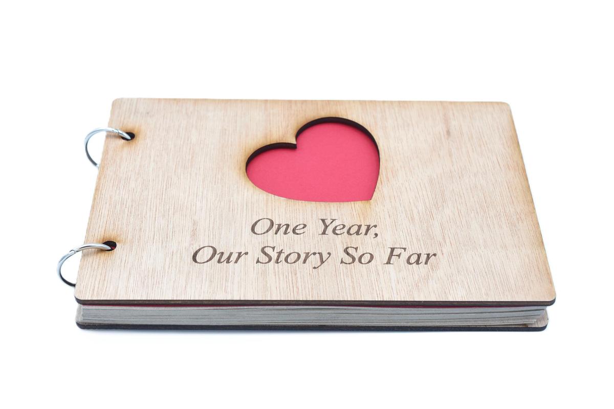 1 Year Our Story So Far - Scrapbook, Photo album or Notebook Idea For 1st Anniversary