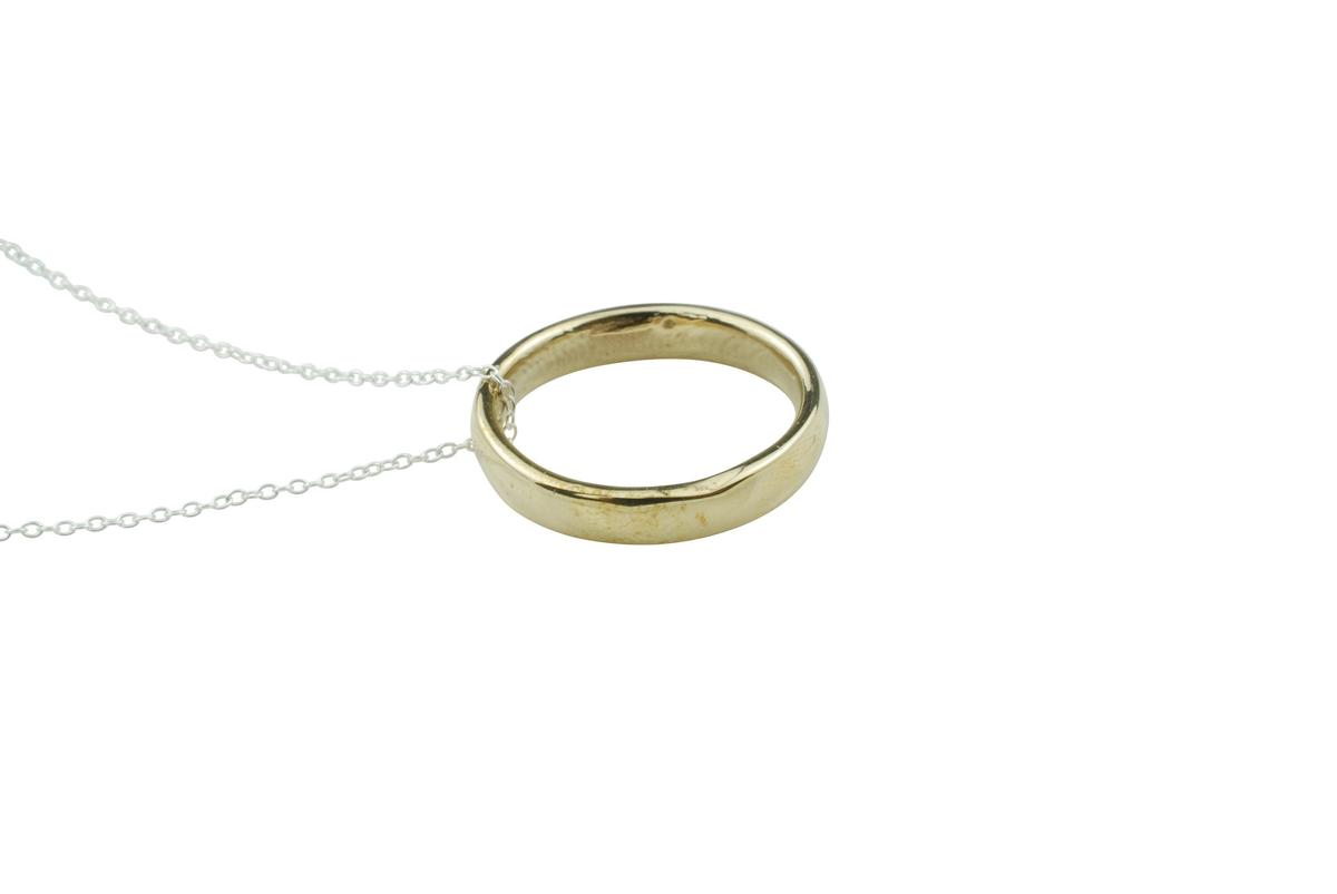 Bronze 8 Year Ring Pendant - 8th Anniversary
