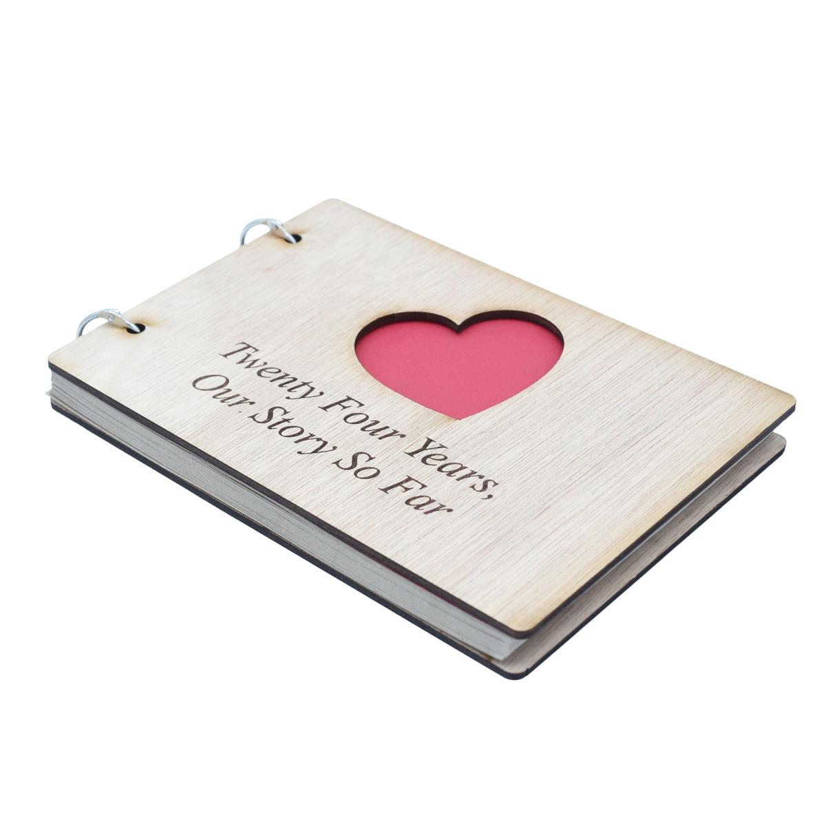 24 Years Our Story So Far - Scrapbook, Photo album or Notebook Idea For 24th Anniversary