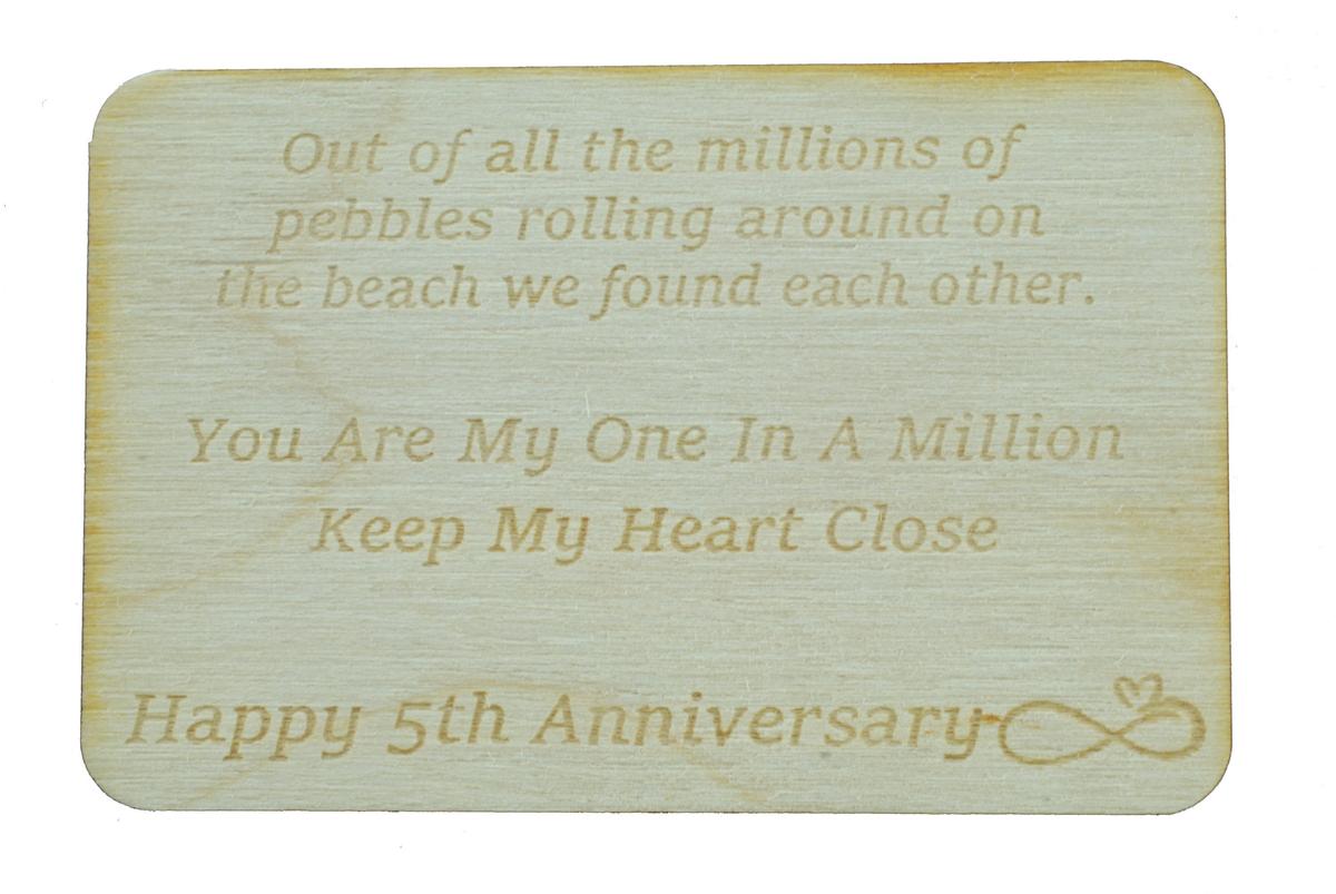 One in a Million Pebble - 5th Anniversary Gift