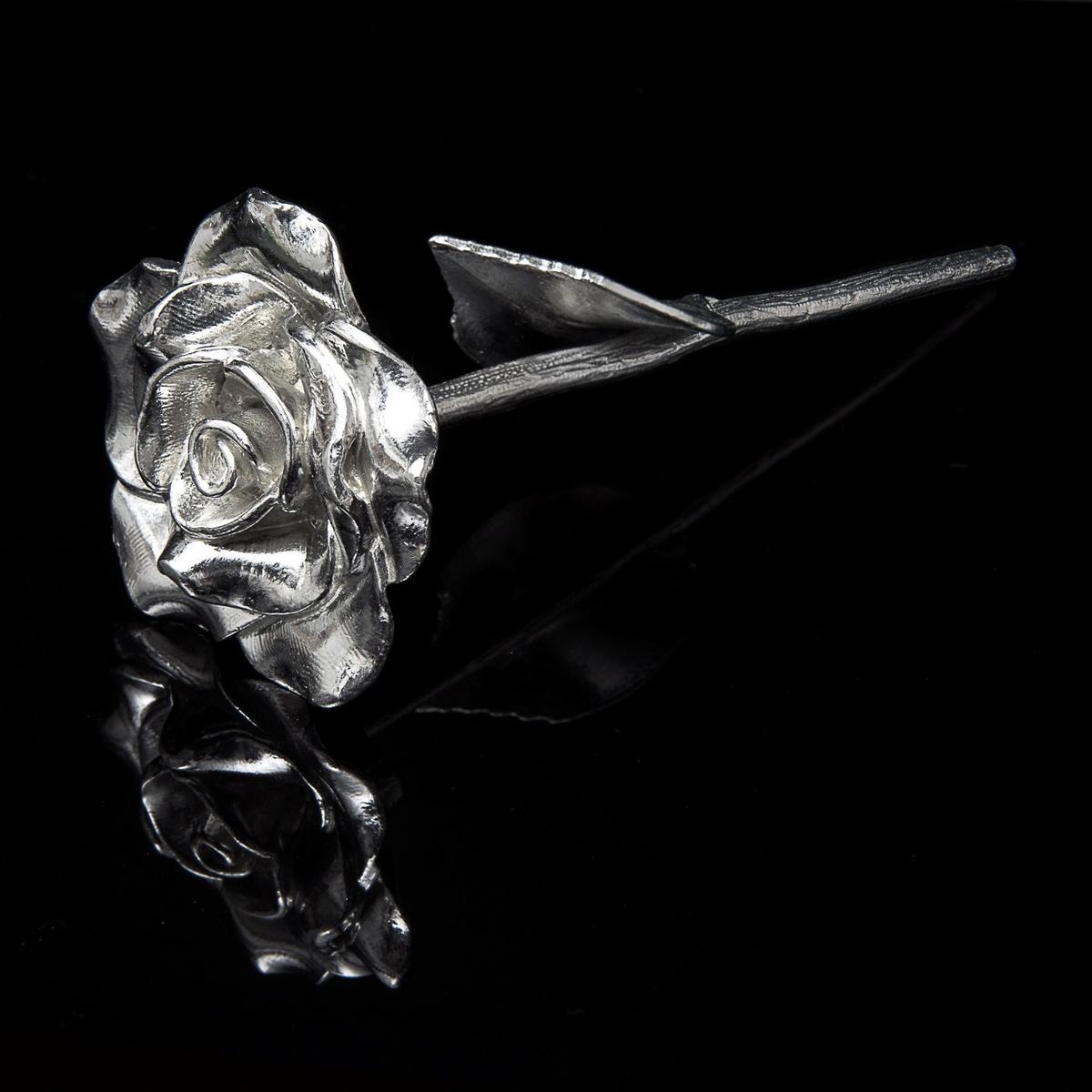 13th Anniversary Rose – Solid Metal Everlasting Love Gift