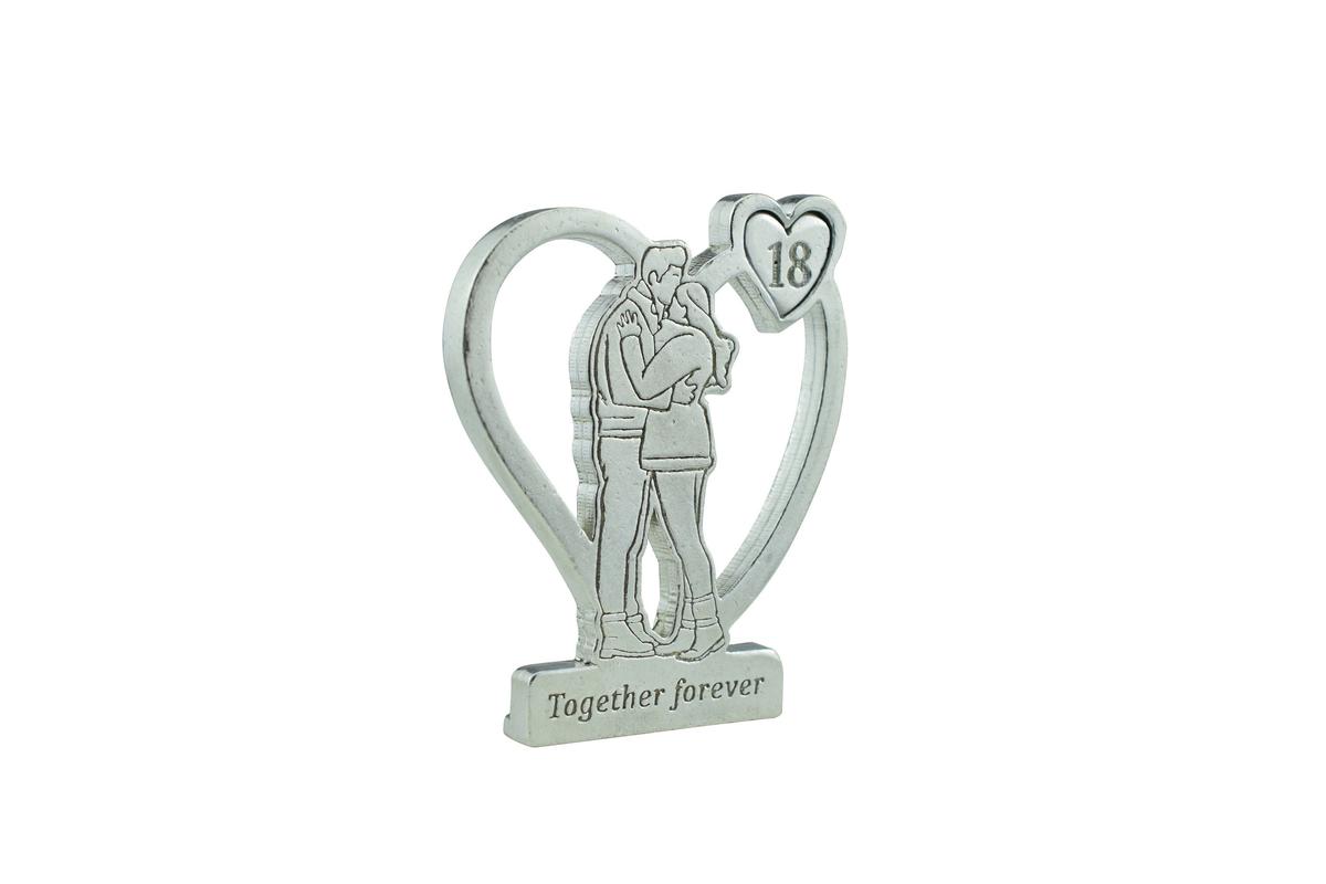 Together Forever Hugging Anniversary Gift - 18th Anniversary