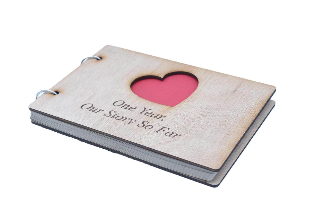 1 Year Our Story So Far - Scrapbook, Photo album or Notebook Idea For 1st Anniversary