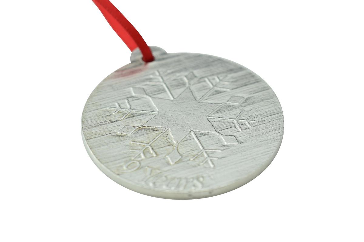 9 Year Anniversary - Metal Christmas Snowflake Metal Decoration