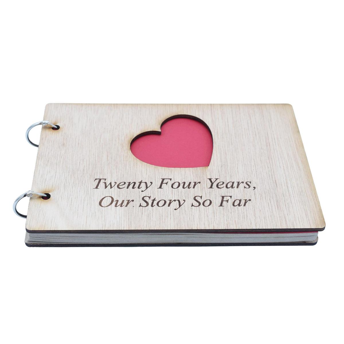 24 Years Our Story So Far - Scrapbook, Photo album or Notebook Idea For 24th Anniversary