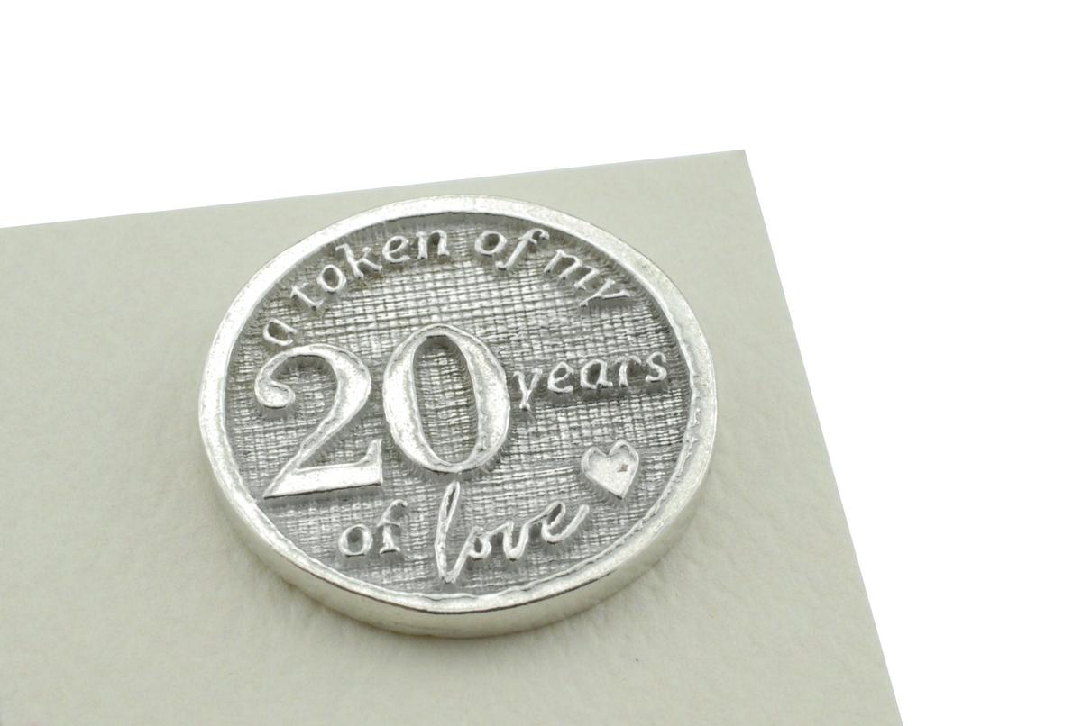 Cute Anniversary Card - Relaxed Bears Watching TV includes a Metal Love Token