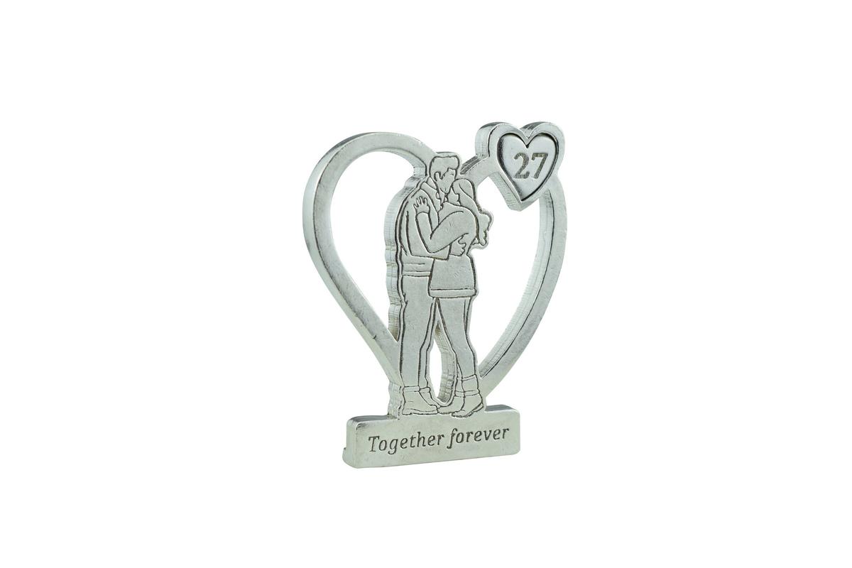 Together Forever Hugging Anniversary Gift - 27th Anniversary