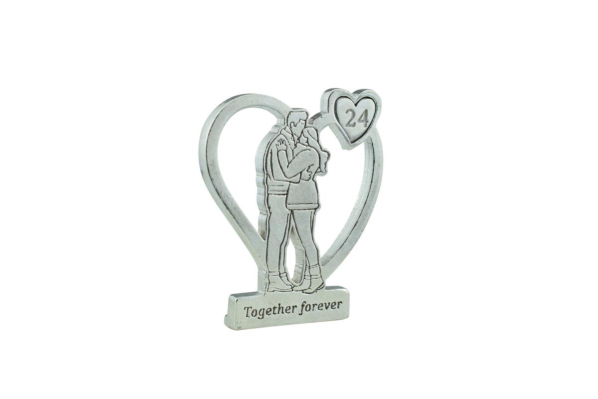 Together Forever Hugging Anniversary Gift - 24th Anniversary