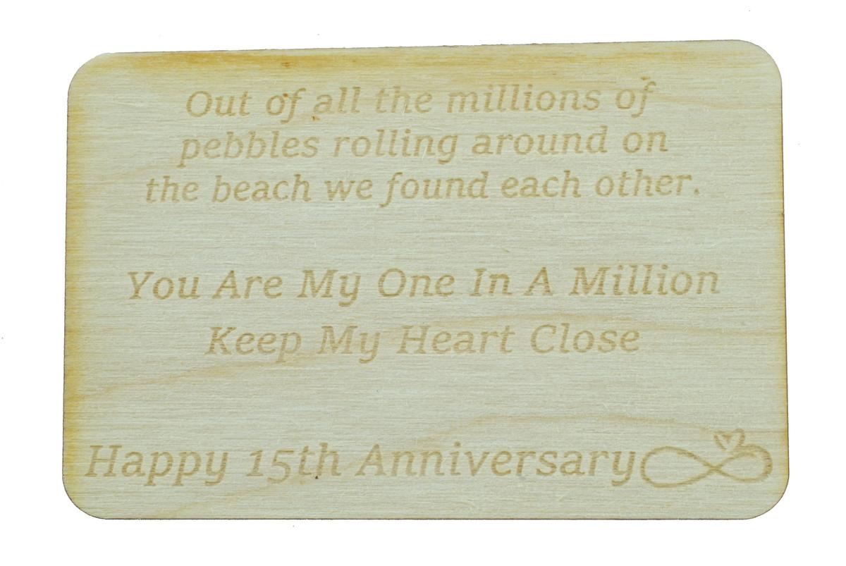 One in a Million Pebble - 15th Anniversary Gift