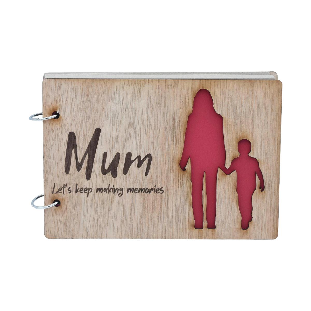 Mum and Son Scrapbook - Mum Let's Keep Making Memories. Mothers Day, Birthdays, Christmas