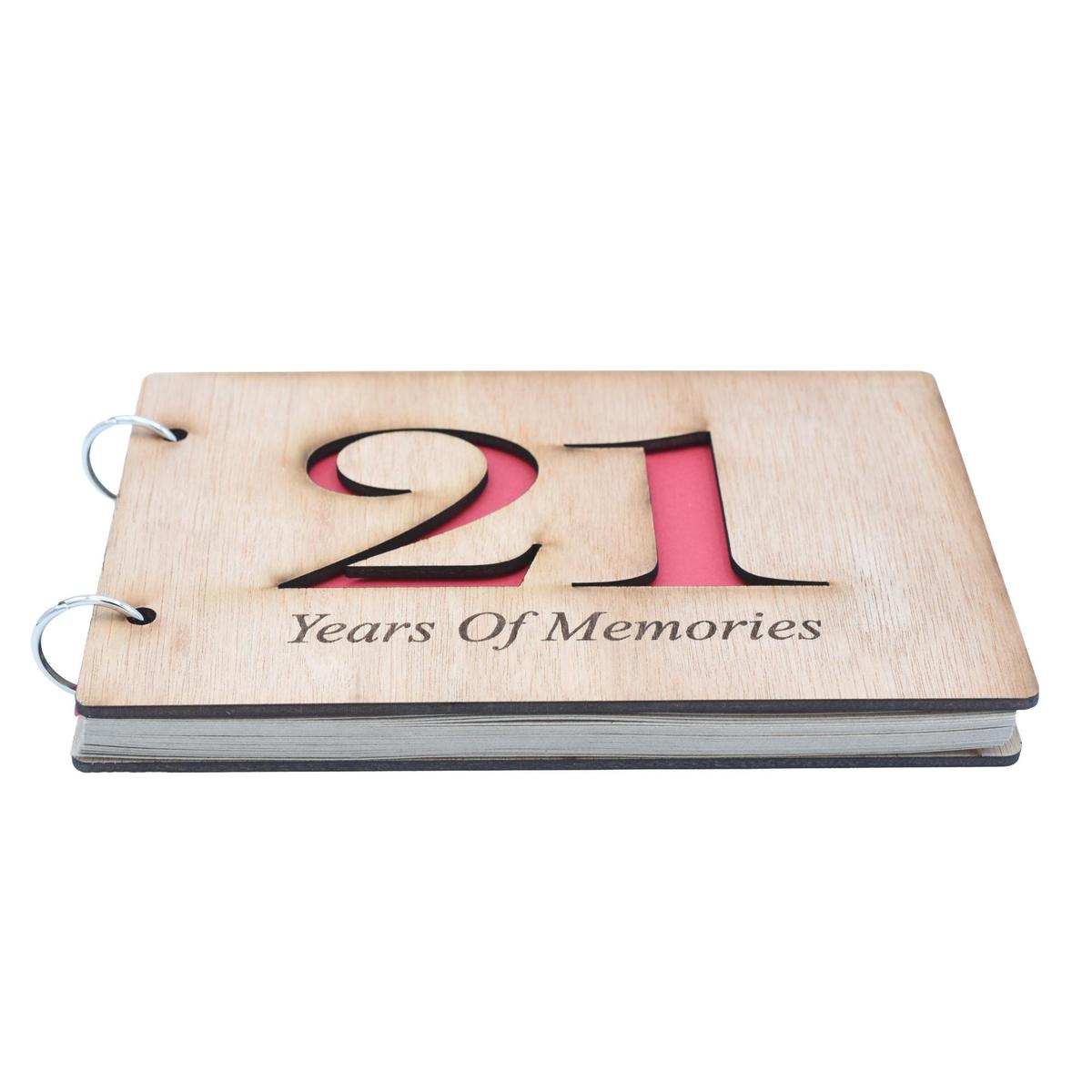 21 Years Of Memories - Scrapbook, Photo album or Notebook Idea For 21st birthday or Anniversary