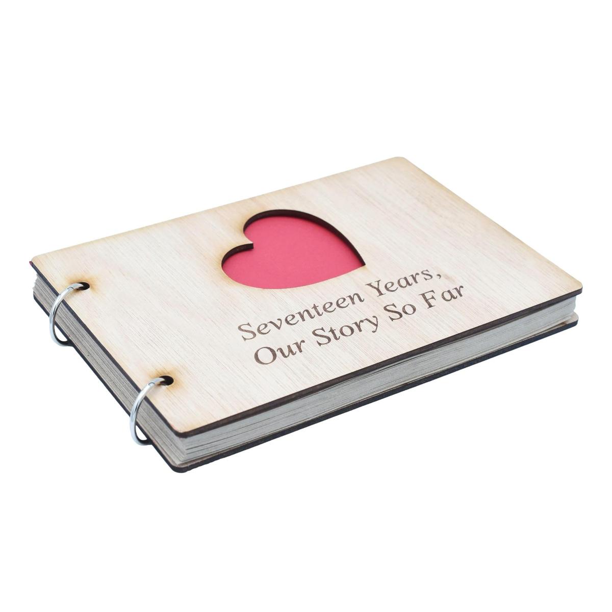 17 Years Our Story So Far - Scrapbook, Photo album or Notebook Idea For 17th Anniversary