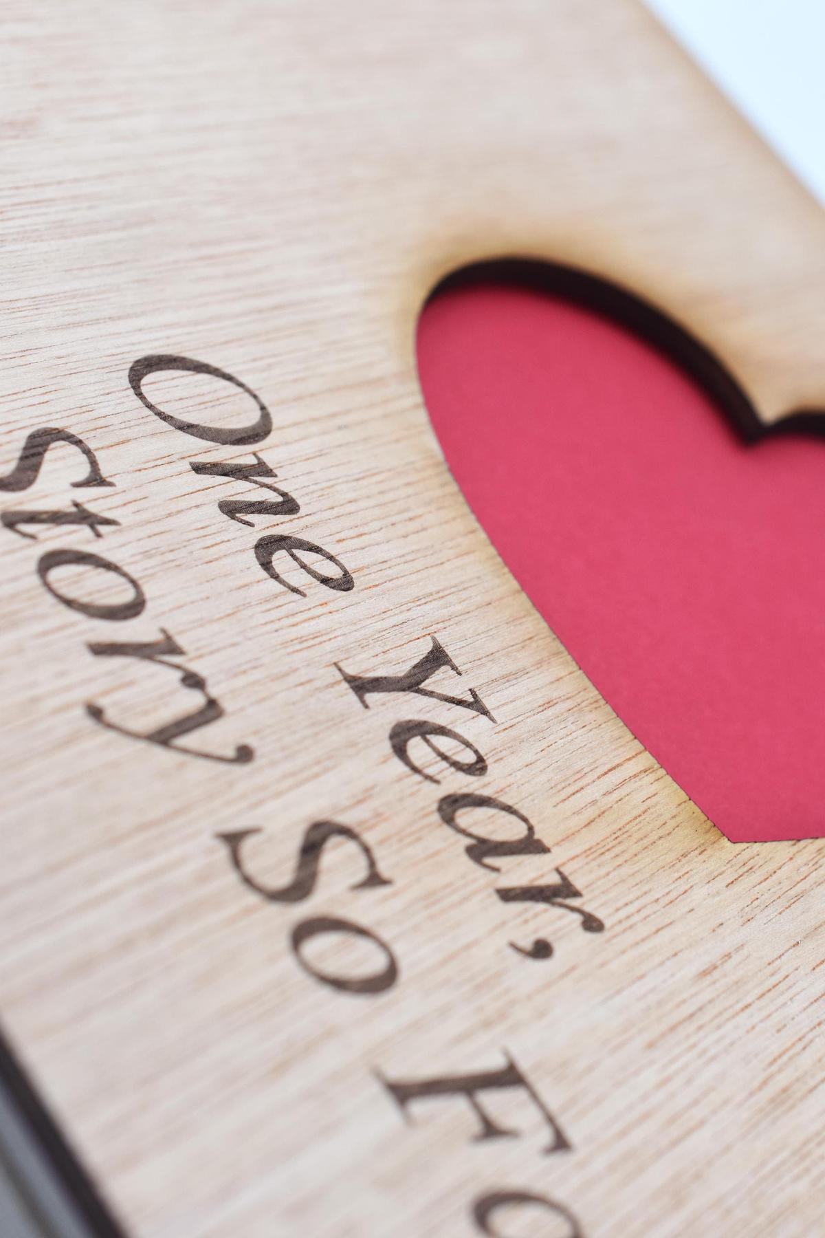 1 Year Our Story So Far - Scrapbook, Photo album or Notebook Idea For 1st Anniversary