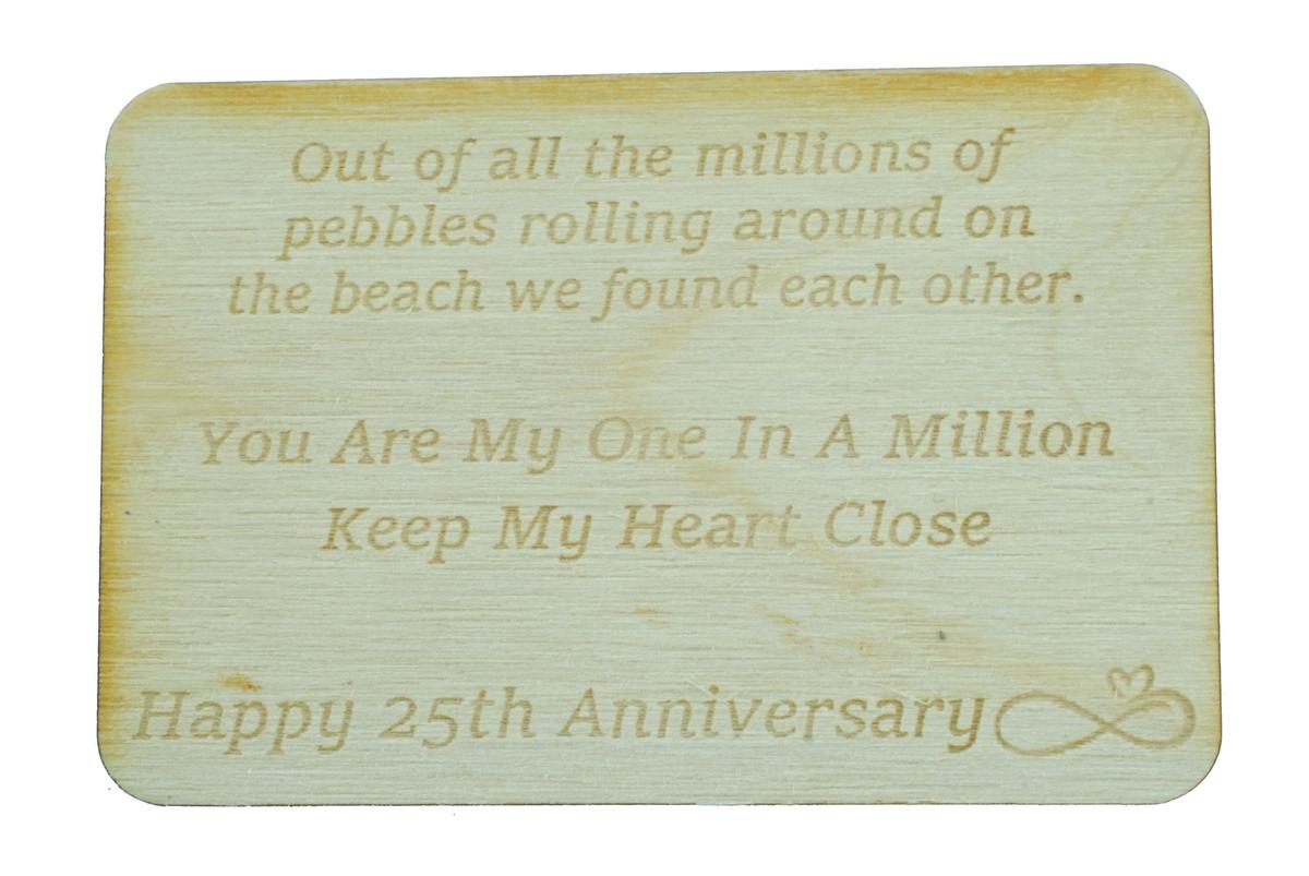 One in a Million Pebble - 25th Anniversary Gift