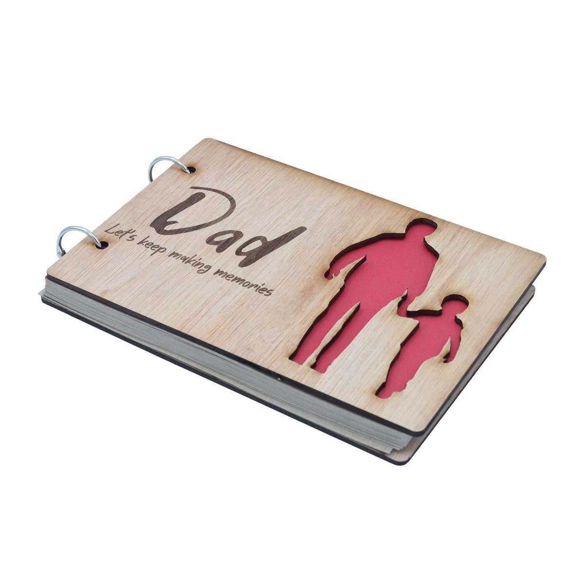 Dad and Son Scrapbook - Dad Let's Keep Making Memories. Fathers Day, Birthdays, Christmas
