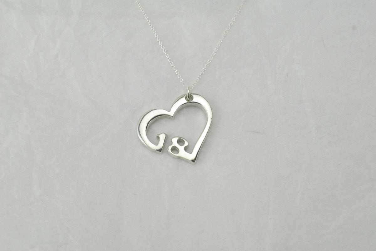 18 Year Anniversary Heart Pendant/Necklace - Gift