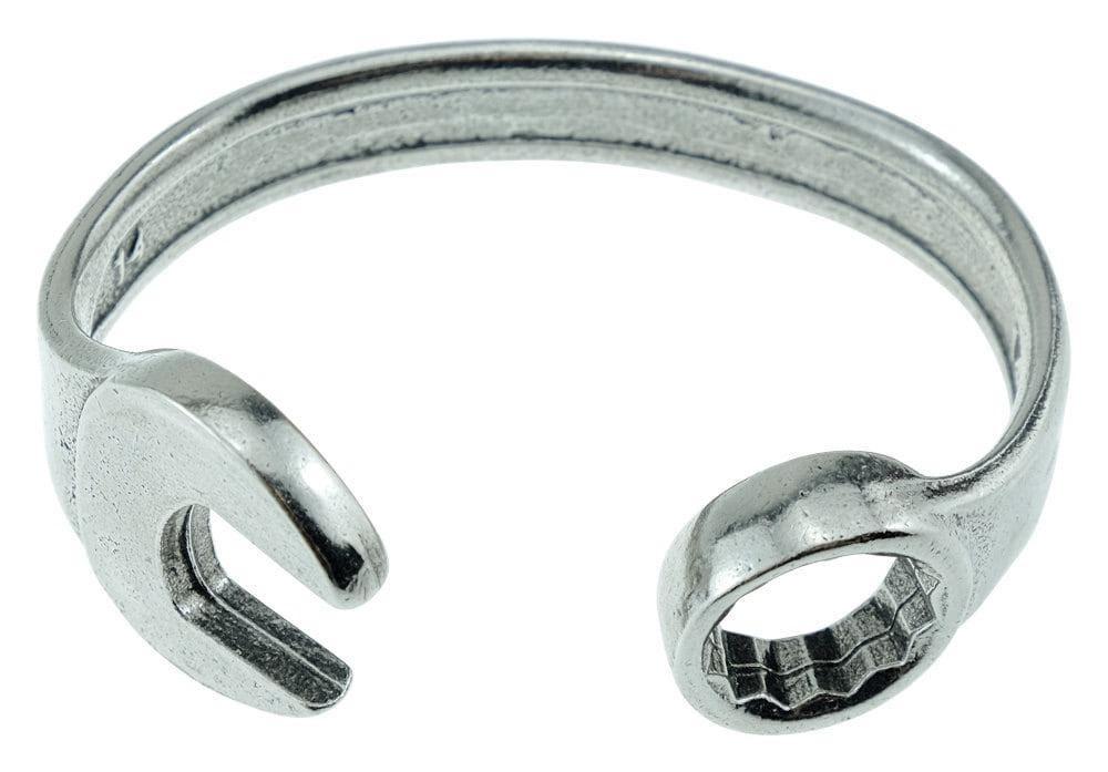 13 Year Anniversary Established 2013 Spanner Wrench Bangle Bracelet - Stamped with EST 2013