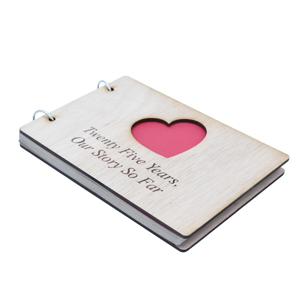 25 Years Our Story So Far - Scrapbook, Photo album or Notebook Idea For 24th Anniversary