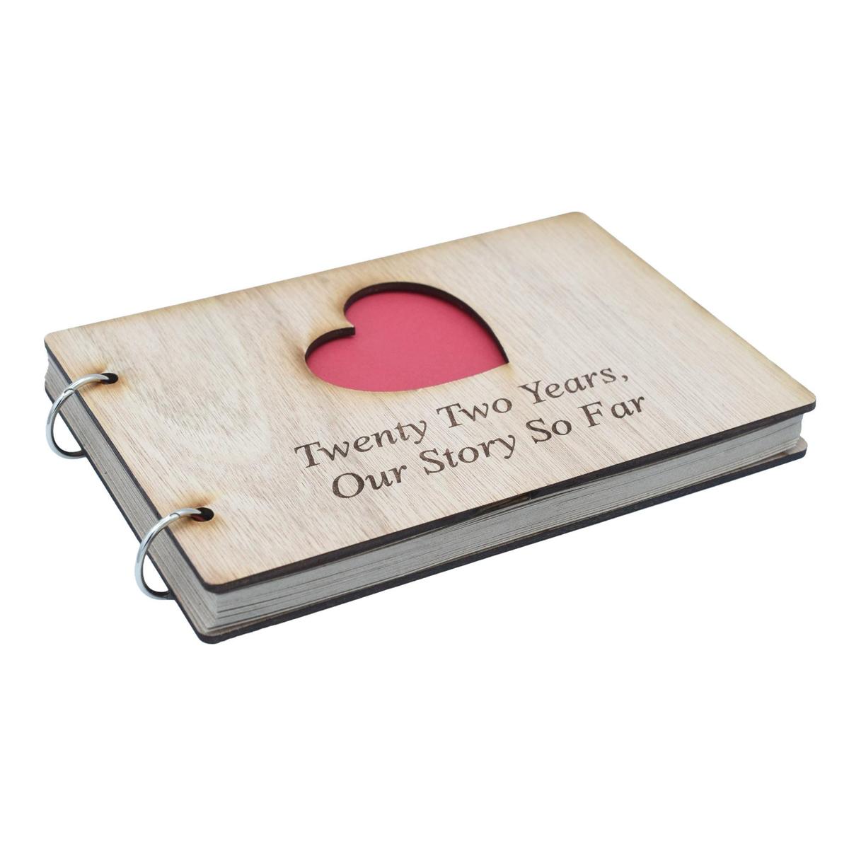 22 Years Our Story So Far - Scrapbook, Photo album or Notebook Idea For 22nd Anniversary