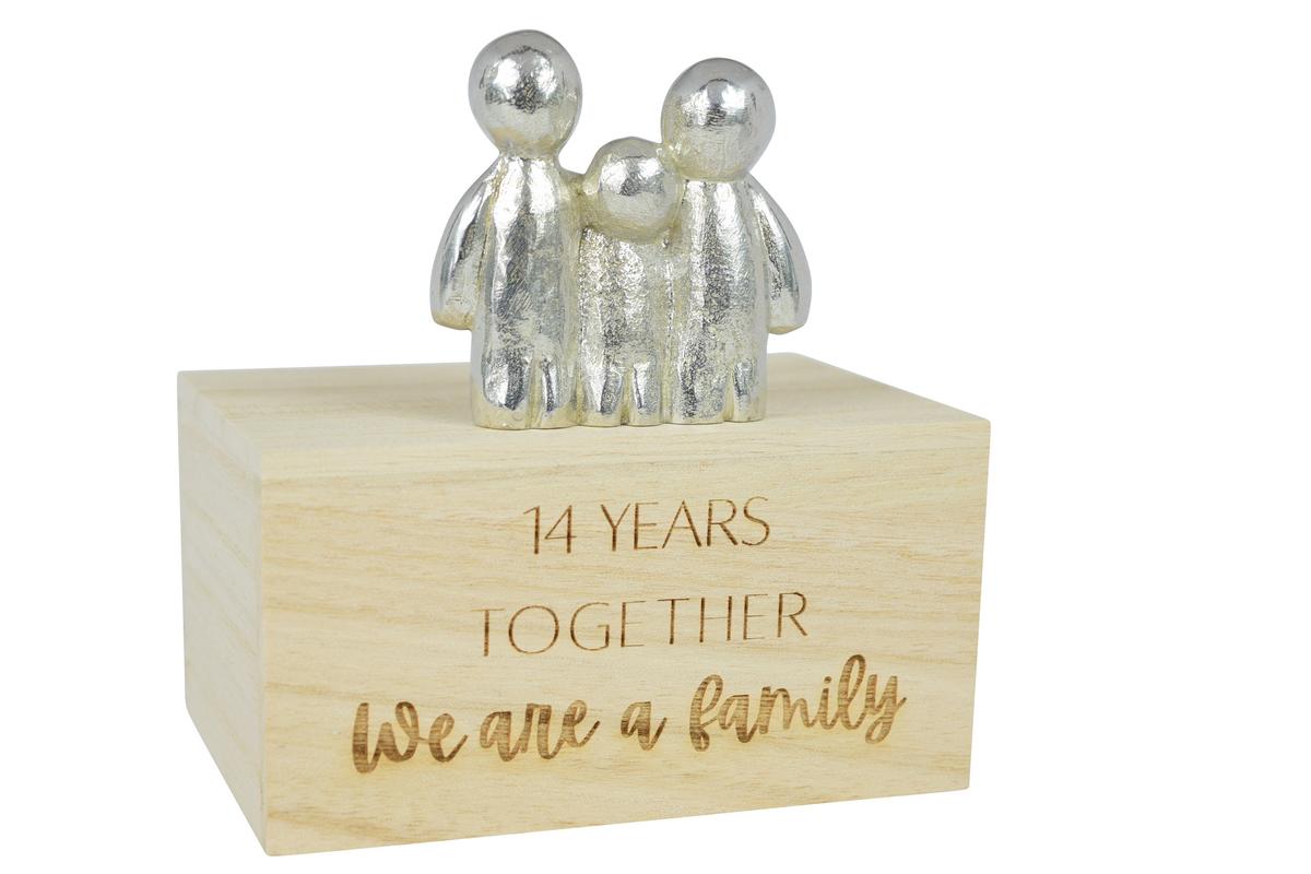 14 Years Together We Are A Family | 14th Anniversary Gift - Choose Your Own Family Combination | Part of the We Made a Family Range