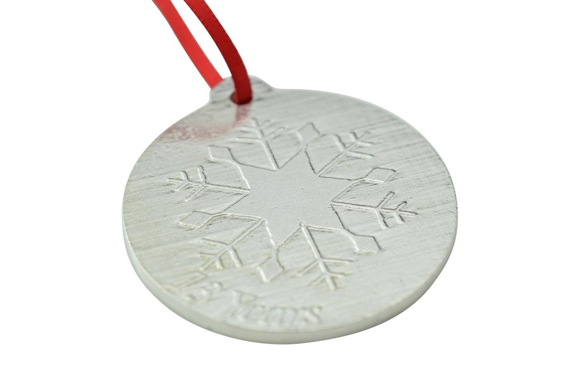 13 Year Anniversary - Metal Christmas Snowflake Metal Decoration
