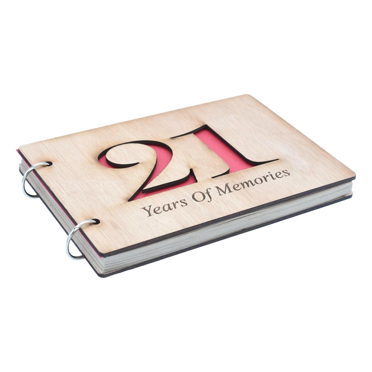 21 Years Of Memories - Scrapbook, Photo album or Notebook Idea For 21st birthday or Anniversary