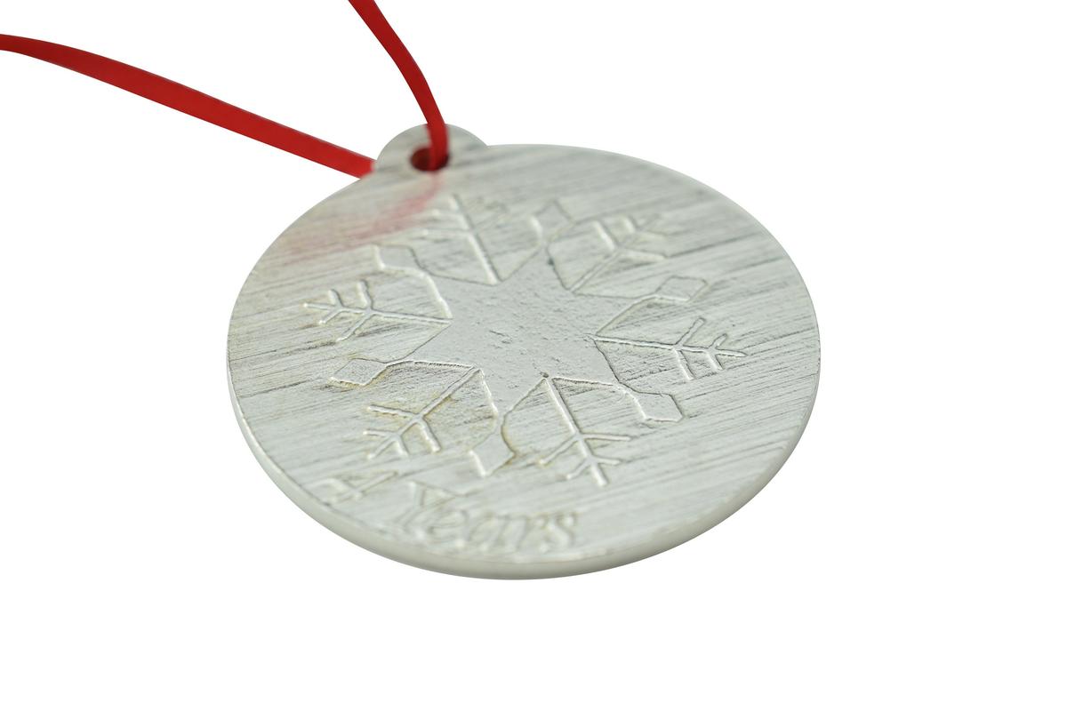 4 Year Anniversary - Metal Christmas Snowflake Metal Decoration