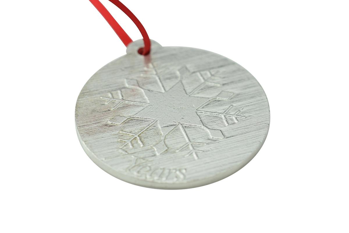 7 Year Anniversary - Metal Christmas Snowflake Metal Decoration
