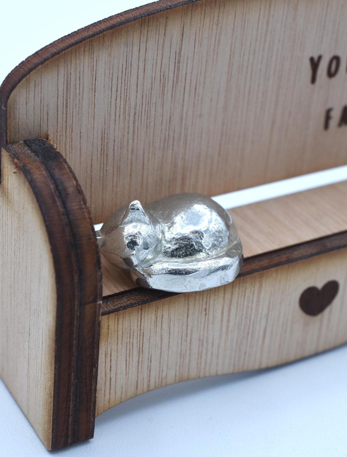 Established 2008 - Cuddling Couple on the Sofa | I Love You Gift | Wooden Sofa Bench | Part of the We Made a Family Range