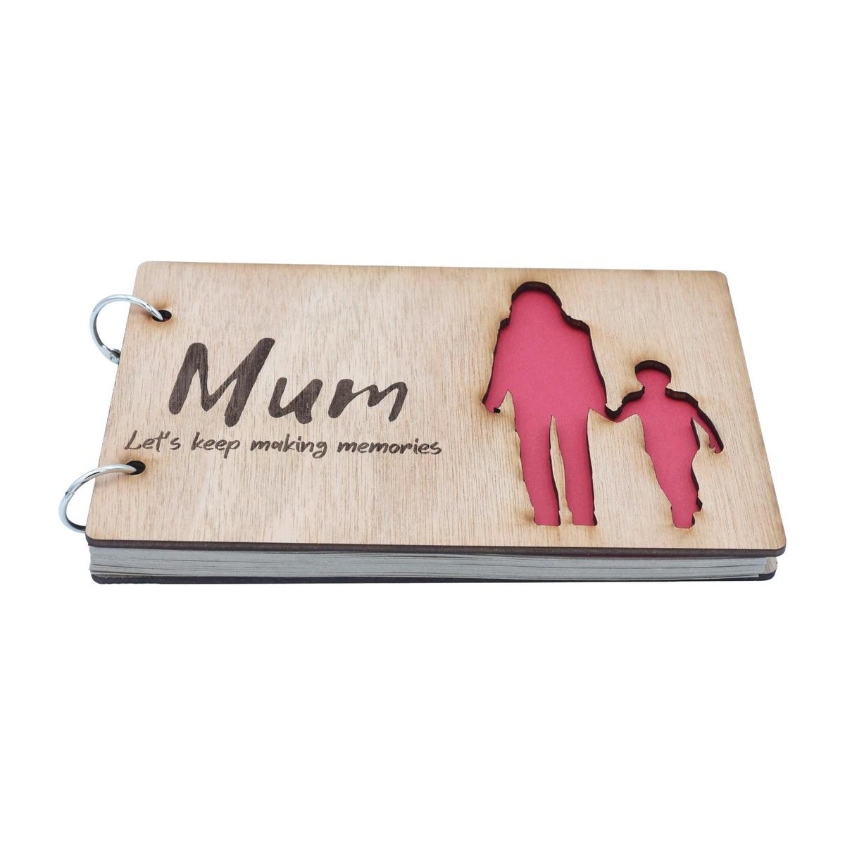Mum and Son Scrapbook - Mum Let's Keep Making Memories. Mothers Day, Birthdays, Christmas