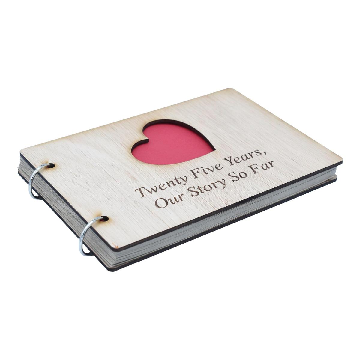 25 Years Our Story So Far - Scrapbook, Photo album or Notebook Idea For 24th Anniversary