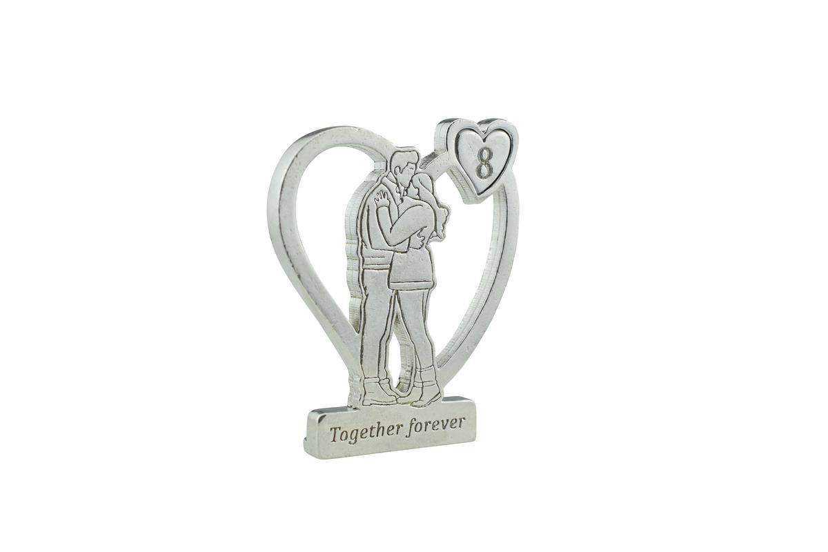 Together Forever Hugging Anniversary Gift - 8th Anniversary