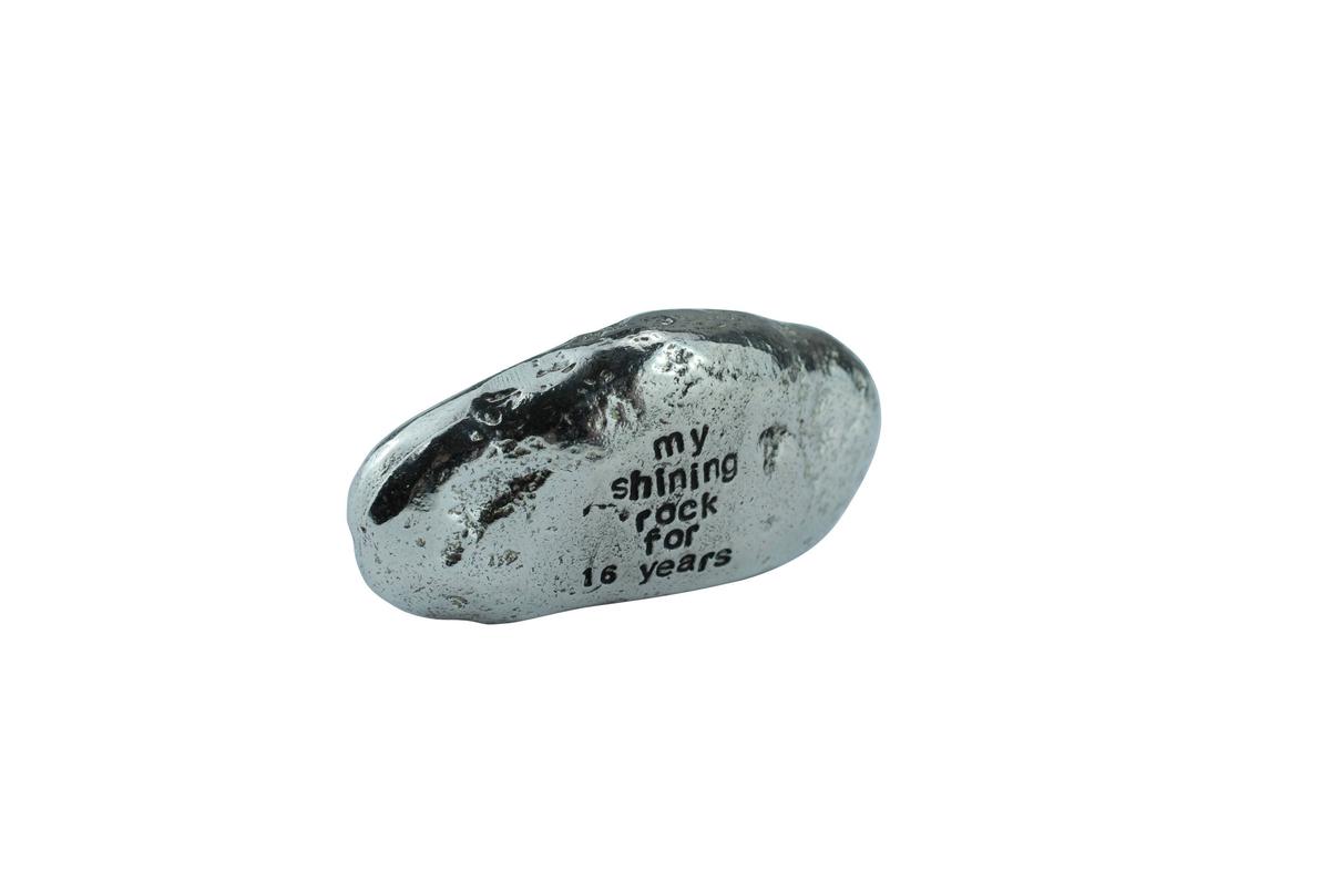 Sixteenth Anniversary Metal Rock – My Shining Rock, Unique 16th Gift