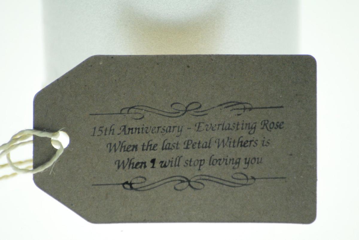 15th Anniversary Cast Metal Rose – Everlasting Love Gift