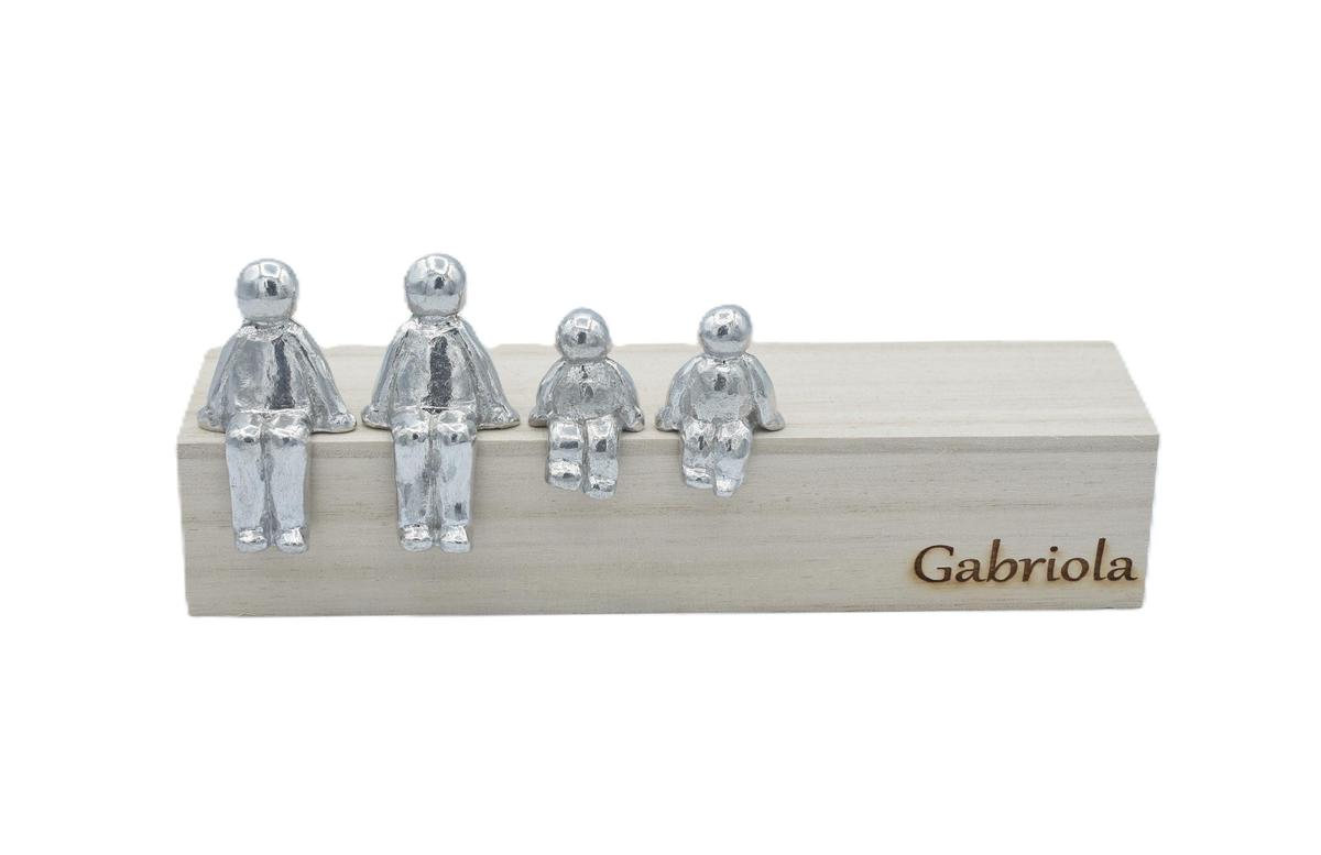 23 Years We Made a Family Sculpture Figurines - 23rd Anniversary | Years 1 to 30 Available | Wooden Box Size & Grain Will Vary