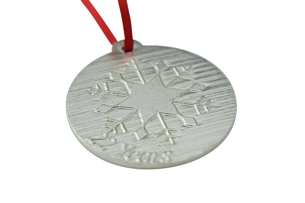22 Year Anniversary - Metal Christmas Snowflake Metal Decoration