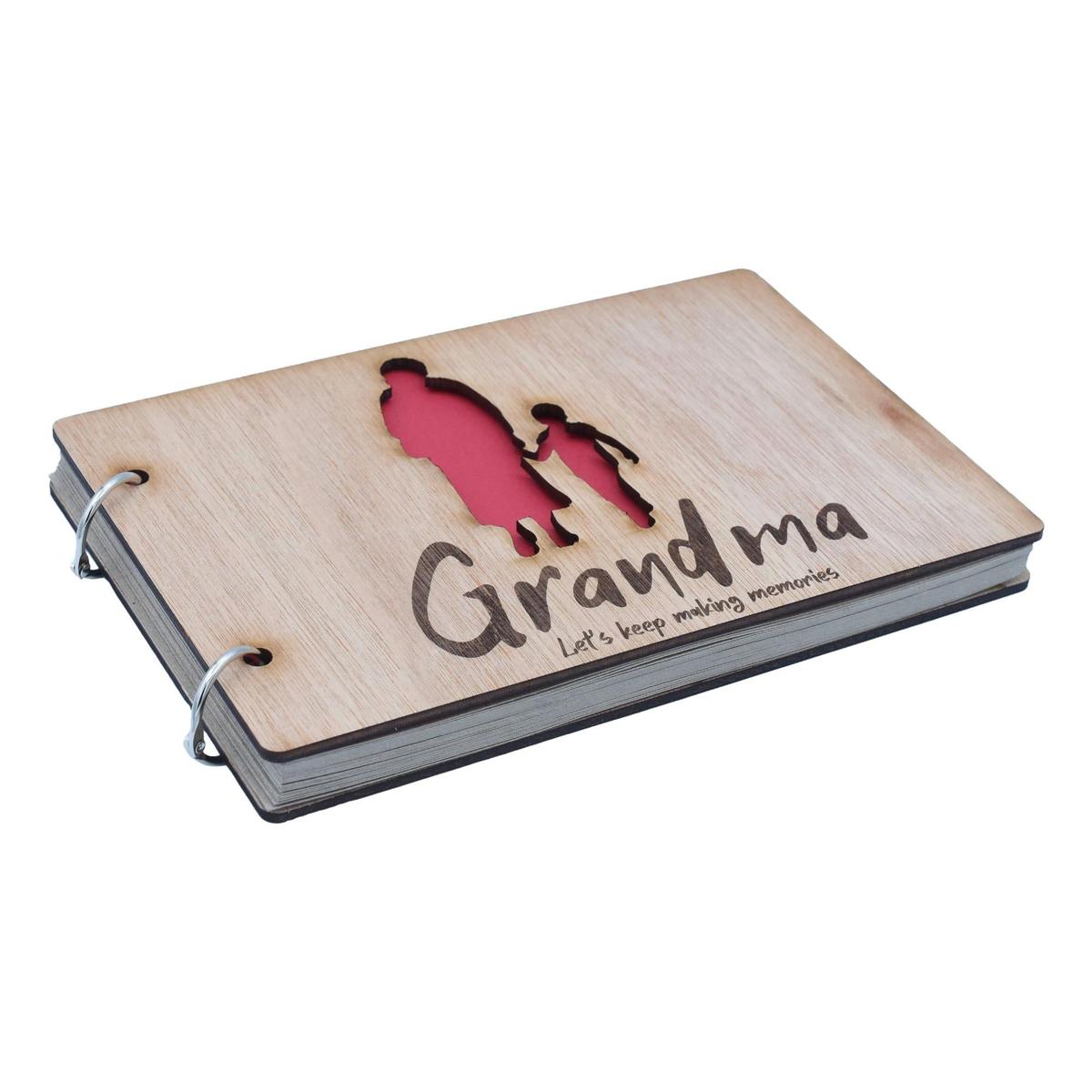 Grandma Let's Keep Making Memories-  Grandma and Grandson - Scrapbook, Photo album or Notebook. Mothers day or Birthday Gifts.