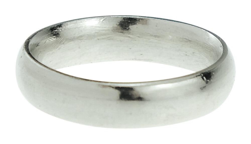 10th Wedding Anniversary Men's Plain Pure Tin Ring