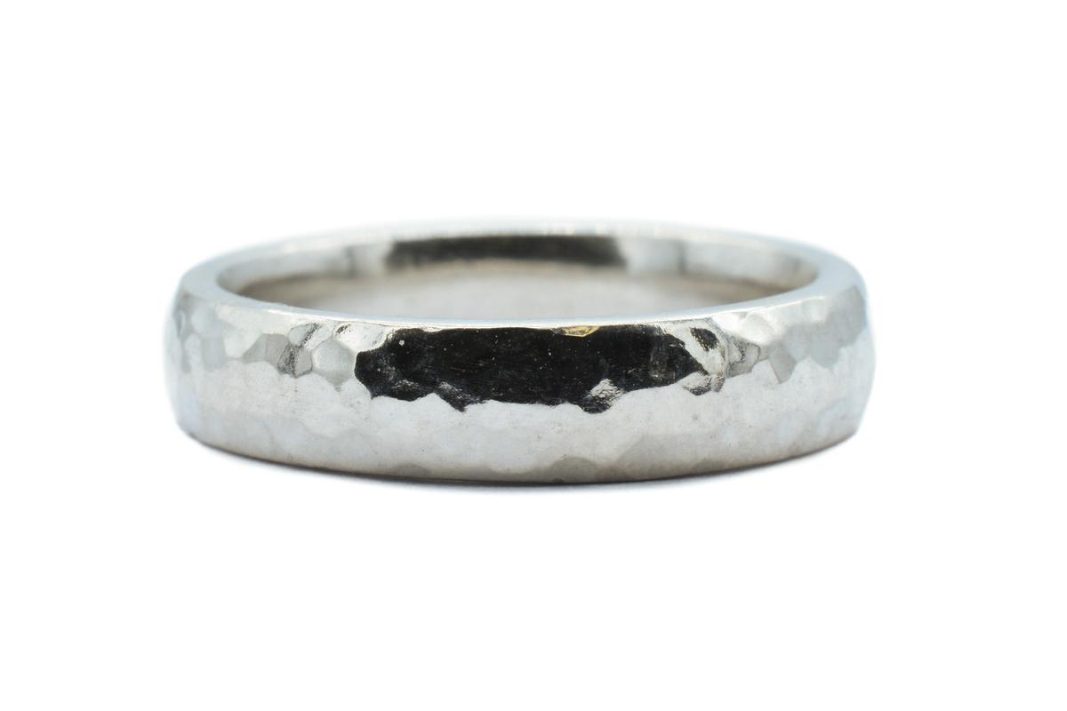 10th Anniversary Beaten Tin Ring ladies