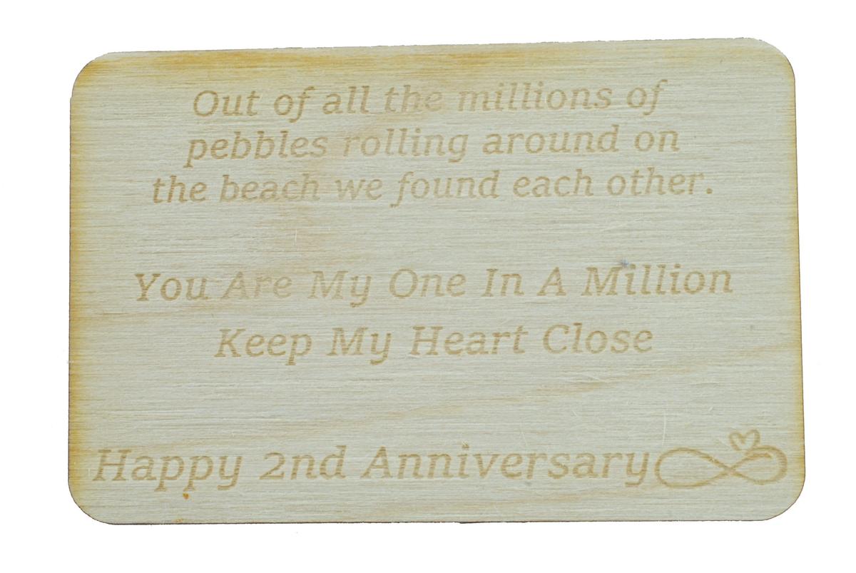 One in a Million Pebble - 2nd Anniversary Gift